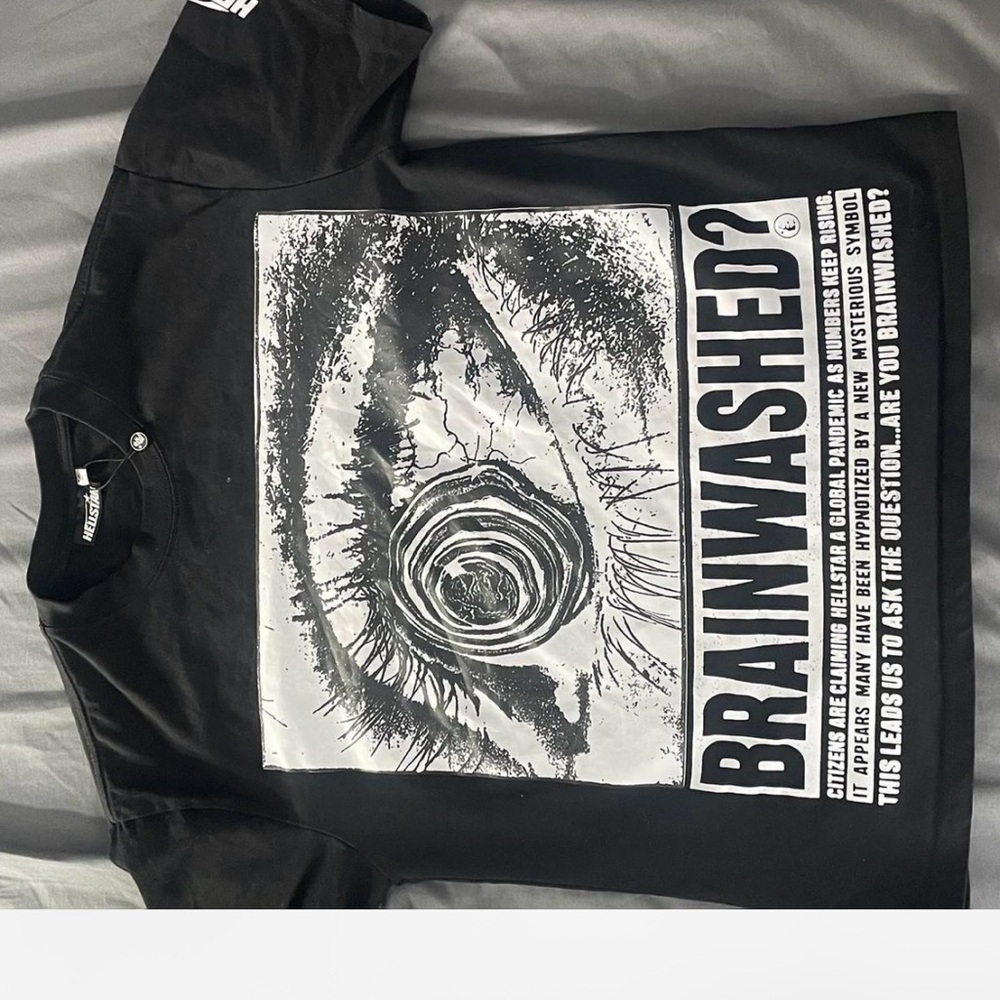 Hellstar Brainwashed Black Graphic Tee
